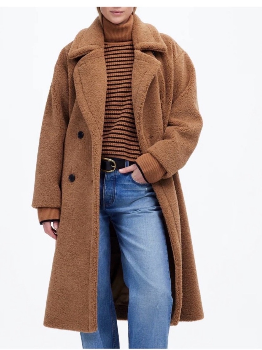 Madewell Teddy Bear Sherpa Coat
